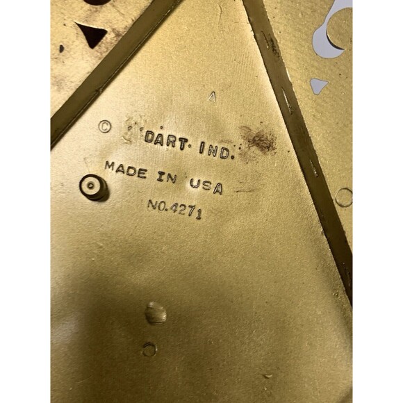 Vintage Hollywood Regency diamond shape wall decor set 2 Dart Syroco - Picture 8 of 11